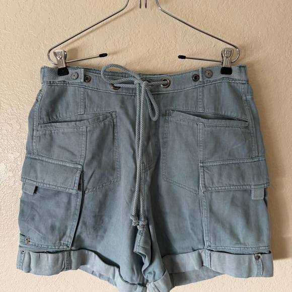 New Free People Frankie Washed Cargo Shorts size M - Picture 3 of 13